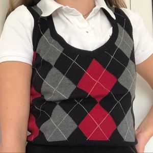 Argyle sweater vest